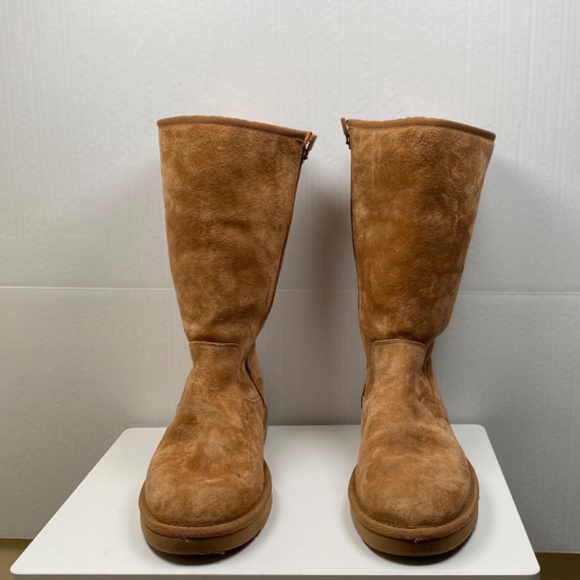 UGG SUMNER ZIPPER BOOT CHESTNUT SIZE 8 - Picture 3 of 14